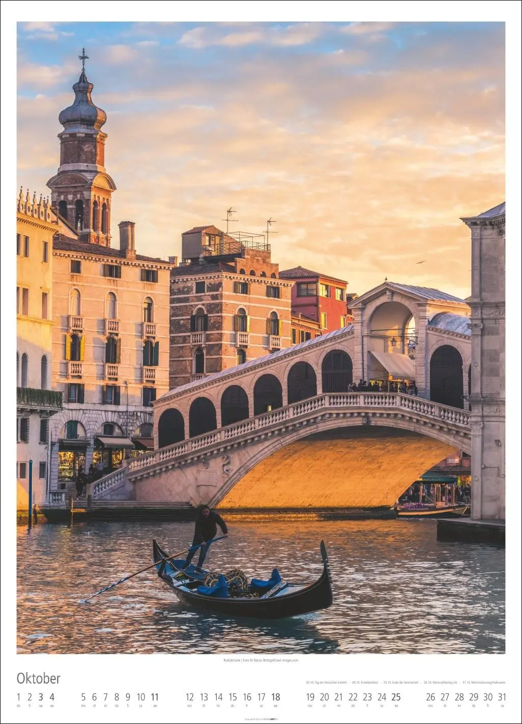 Bild: 9783839901670 | Venezia Kalender 2026 - La Serenissima | Kalender | Spiralbindung