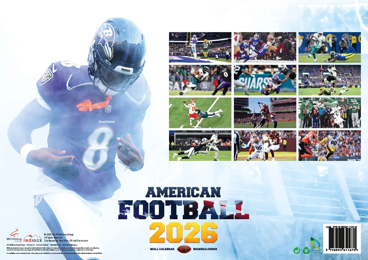 Bild: 9798893611670 | American Football Kalender 2026 | NFL Kalender | Kalender | 14 S.