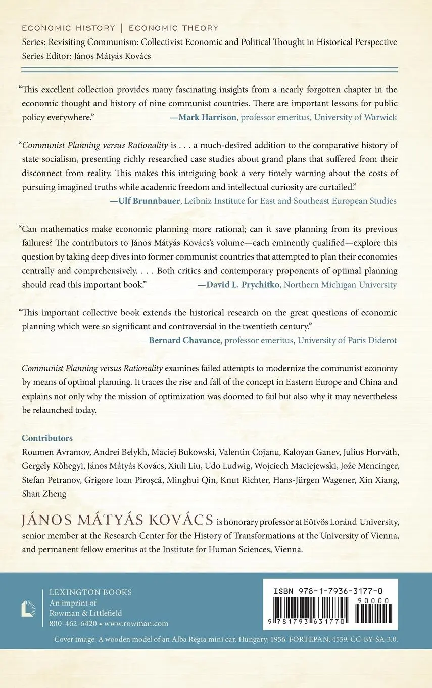 Rückseite: 9781793631770 | Communist Planning versus Rationality | János Matyas Kovács | Buch