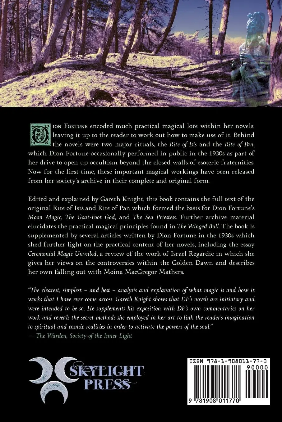 Rückseite: 9781908011770 | Dion Fortune's Rites of Isis and of Pan | Gareth Knight (u. a.) | Buch