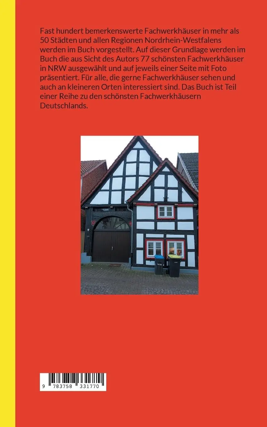 Rückseite: 9783758331770 | Die schönsten Fachwerkhäuser in Nordrhein-Westfalen | Richard Deiss