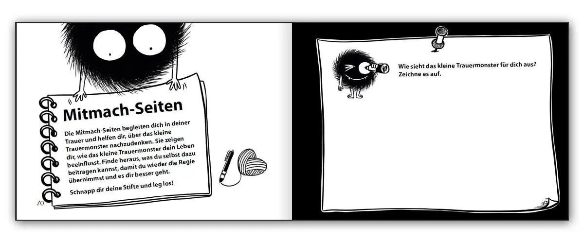 Bild: 9783990821770 | Das kleine Trauermonster - Trauerbewältigung zum Mitmachen | Buch