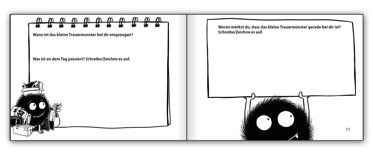 Bild: 9783990821770 | Das kleine Trauermonster - Trauerbewältigung zum Mitmachen | Buch