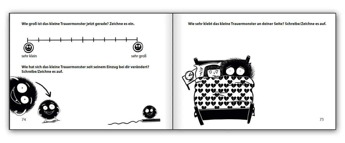 Bild: 9783990821770 | Das kleine Trauermonster - Trauerbewältigung zum Mitmachen | Buch