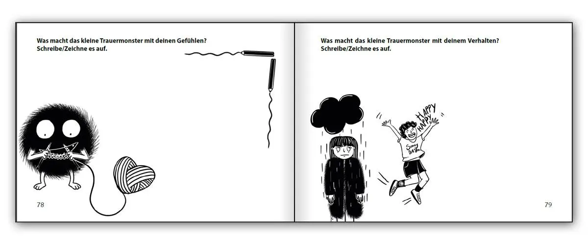 Bild: 9783990821770 | Das kleine Trauermonster - Trauerbewältigung zum Mitmachen | Buch