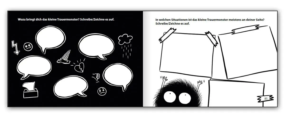 Bild: 9783990821770 | Das kleine Trauermonster - Trauerbewältigung zum Mitmachen | Buch