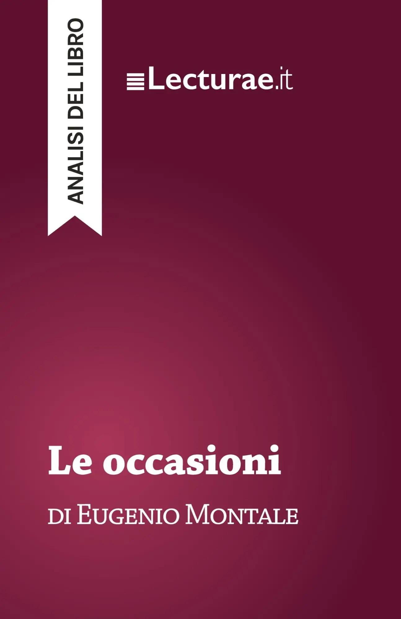 Cover: 9782390801870 | Le occasioni - Eugenio Montale (analisi del libro) | Tommaso Rossi