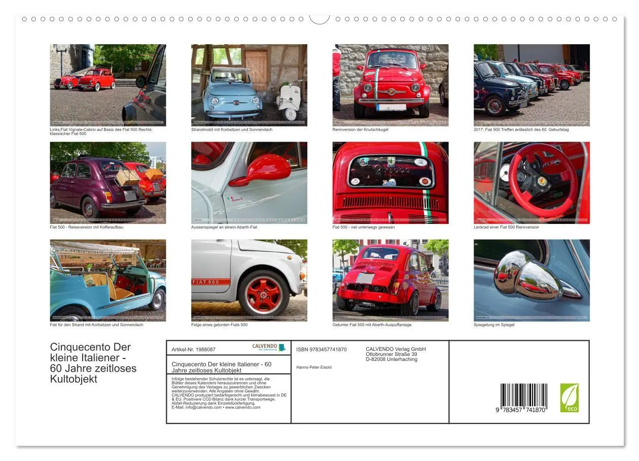 Bild: 9783457741870 | Cinquecento Der kleine Italiener - 60 Jahre zeitloses Kultobjekt...
