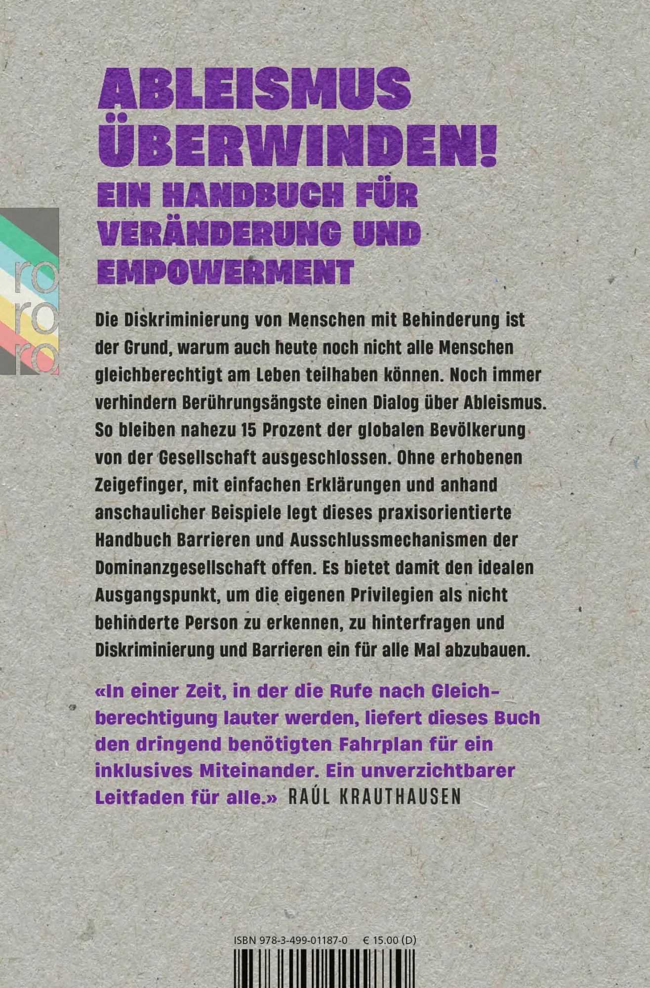 Rückseite: 9783499011870 | Stoppt Ableismus! | Diskriminierung erkennen und abbauen | Taschenbuch