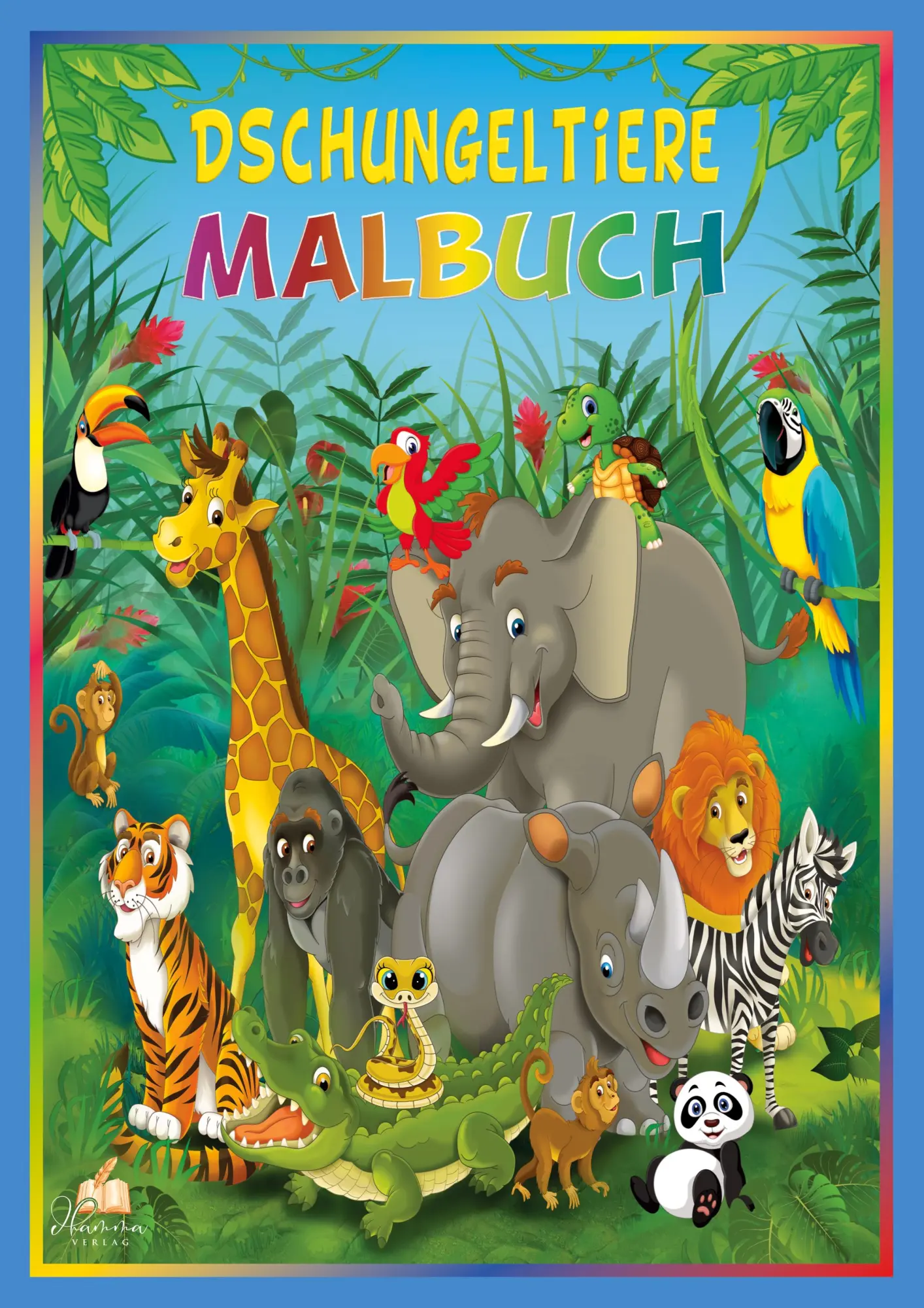 Cover: 9783986571870 | Dschungeltiere Malbuch | Josef Mickey Müller | Taschenbuch | 104 S.