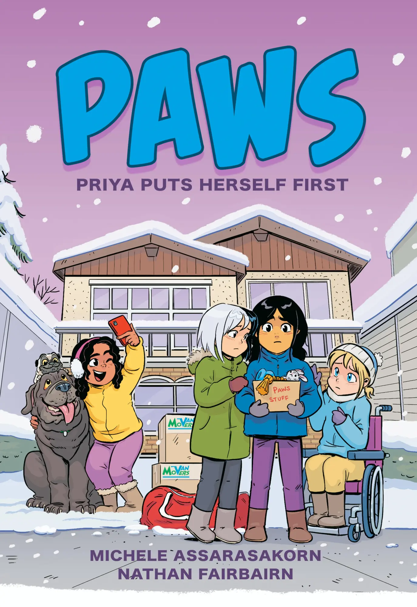 Cover: 9780593351970 | Paws: Priya Puts Herself First | A Graphic Novel | Nathan Fairbairn