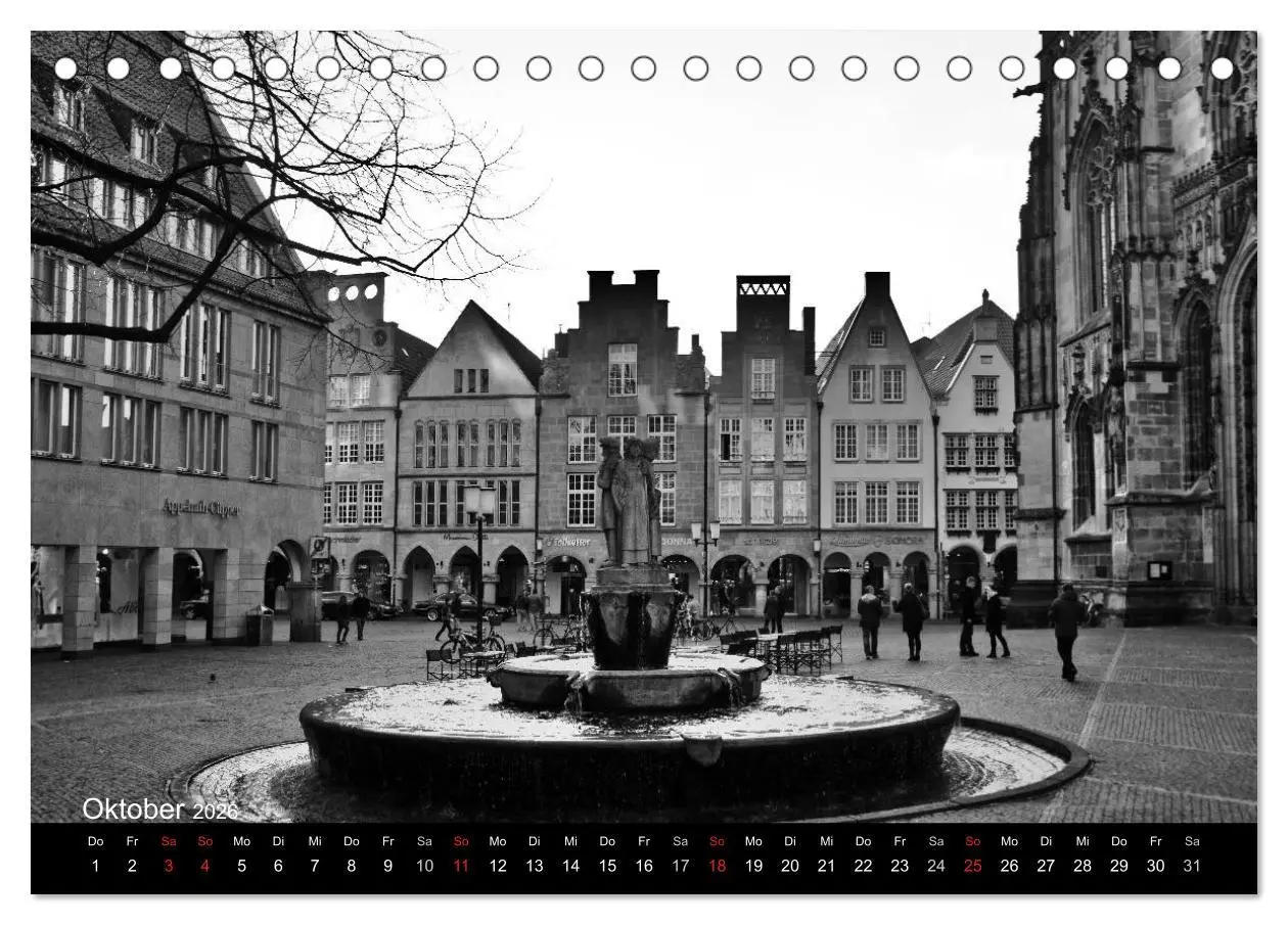 Bild: 9783516061970 | Münster in schwarz-weiß gesehen (Tischkalender 2026 DIN A5 quer),...