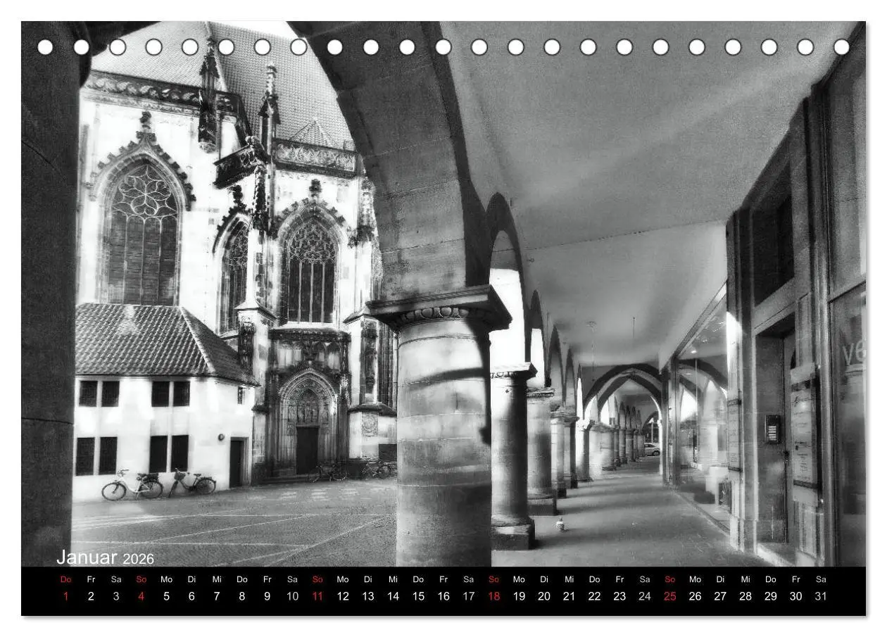 Bild: 9783516061970 | Münster in schwarz-weiß gesehen (Tischkalender 2026 DIN A5 quer),...