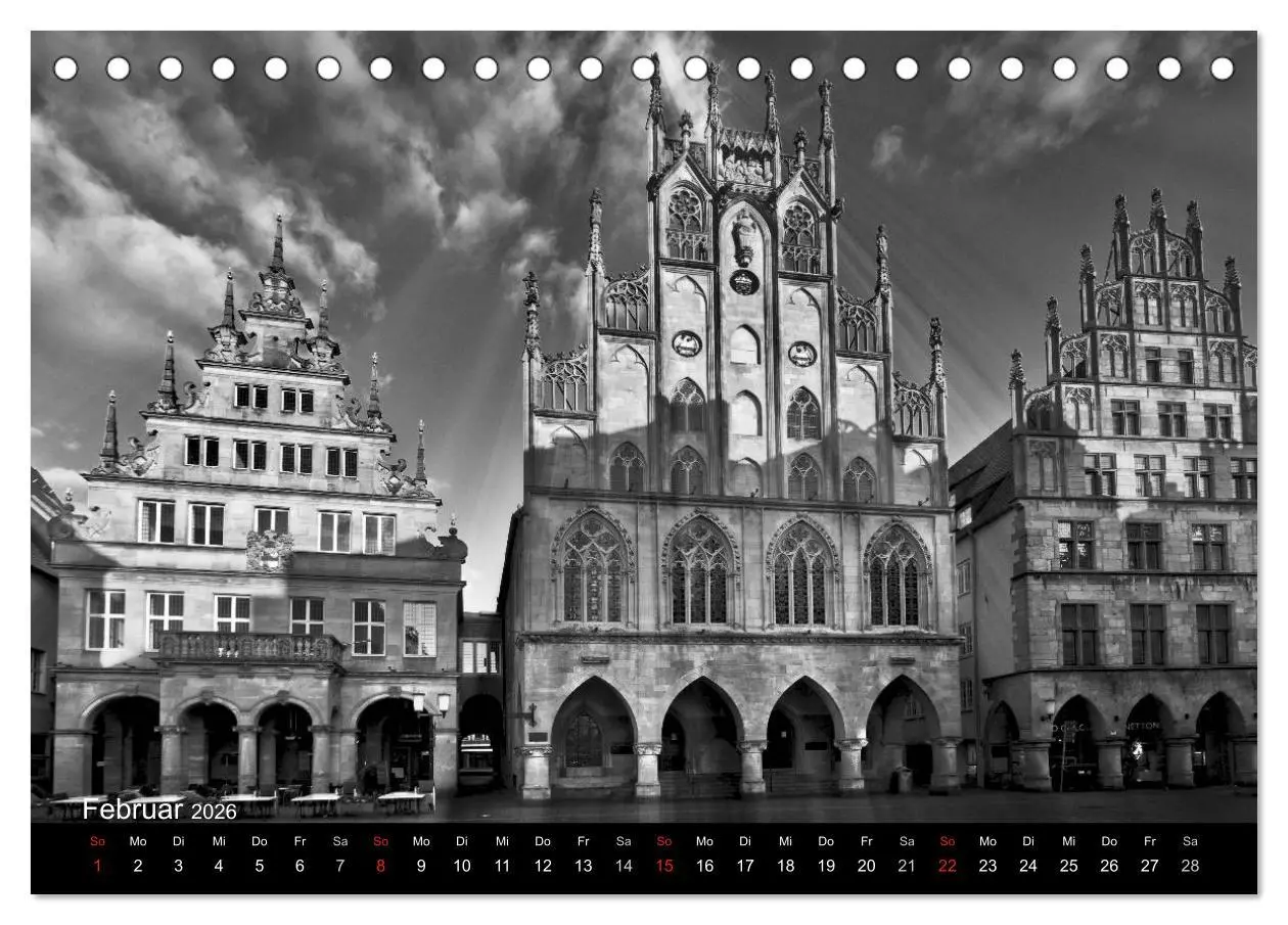 Bild: 9783516061970 | Münster in schwarz-weiß gesehen (Tischkalender 2026 DIN A5 quer),...