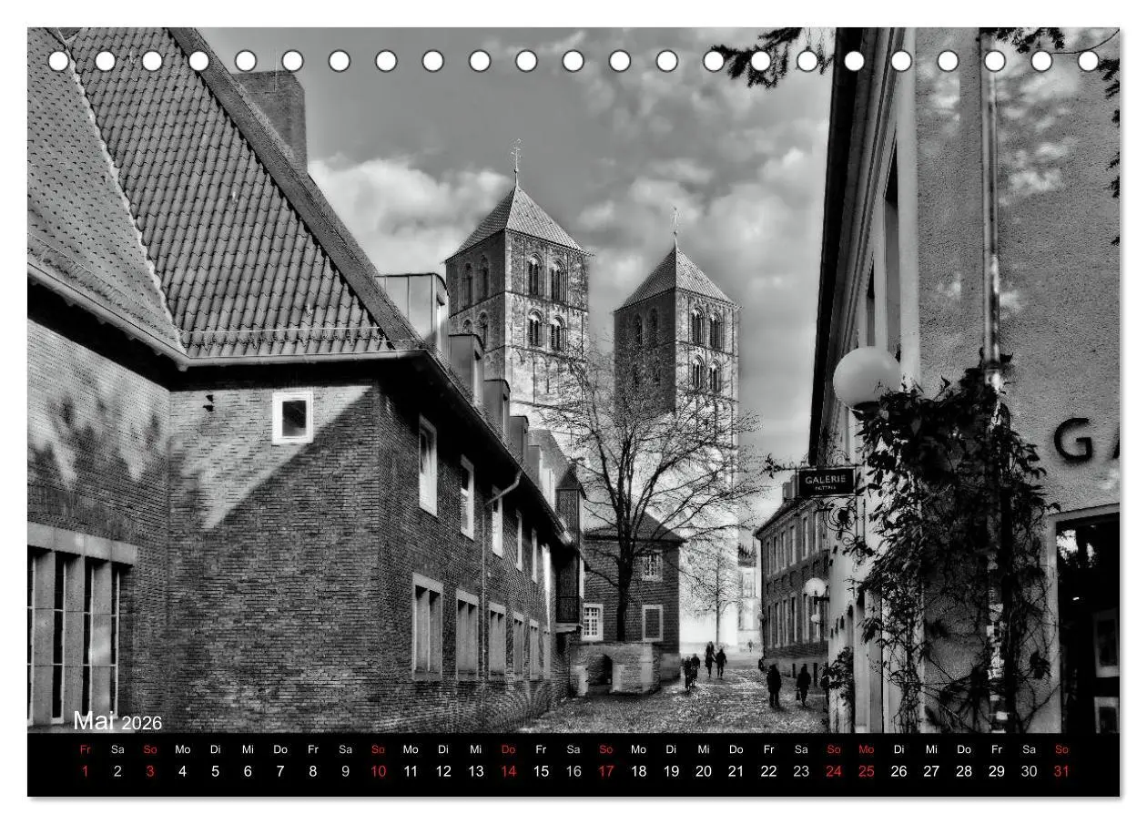Bild: 9783516061970 | Münster in schwarz-weiß gesehen (Tischkalender 2026 DIN A5 quer),...