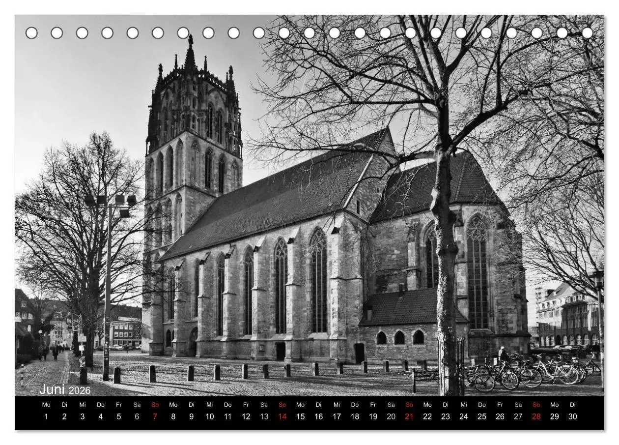 Bild: 9783516061970 | Münster in schwarz-weiß gesehen (Tischkalender 2026 DIN A5 quer),...