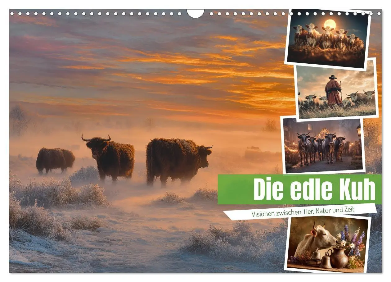 Cover: 9783516751970 | Die edle Kuh (Wandkalender 2027 DIN A3 quer), CALVENDO Monatskalender