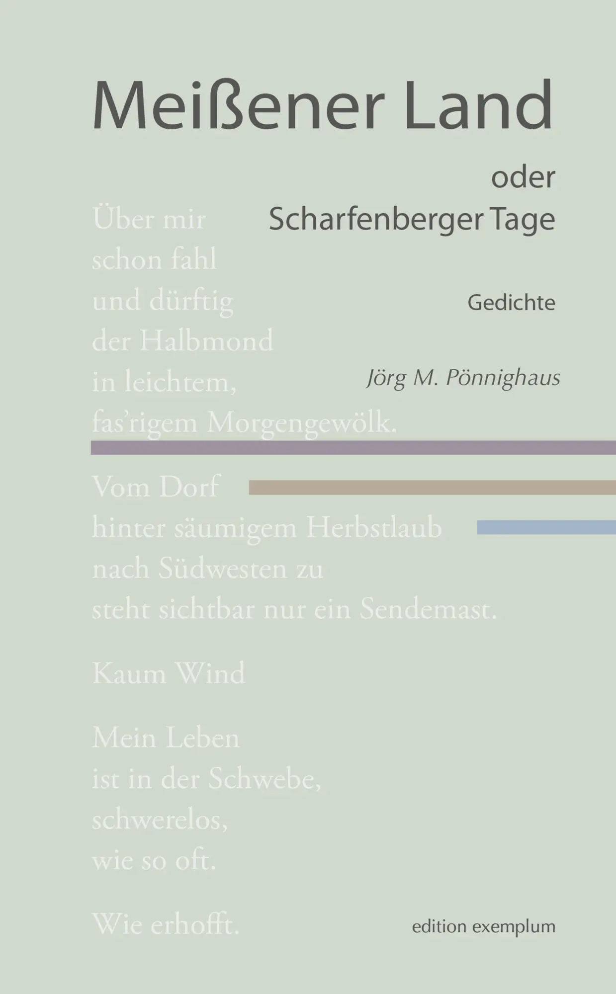 Cover: 9783745511970 | Meißener Land oder Scharfenberger Tage | Gedichte | Jörg M. Pönnighaus
