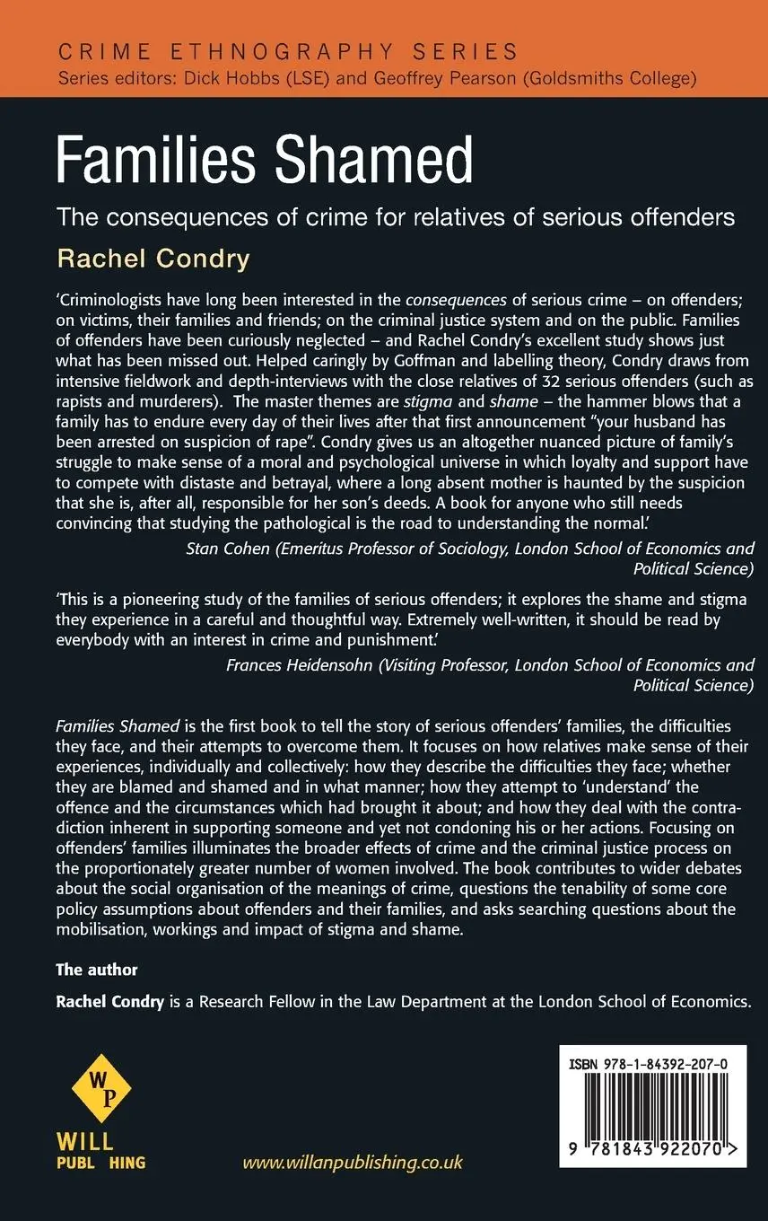 Rückseite: 9781843922070 | Families Shamed | Rachel Condry | Buch | Englisch | 2007 | Willan