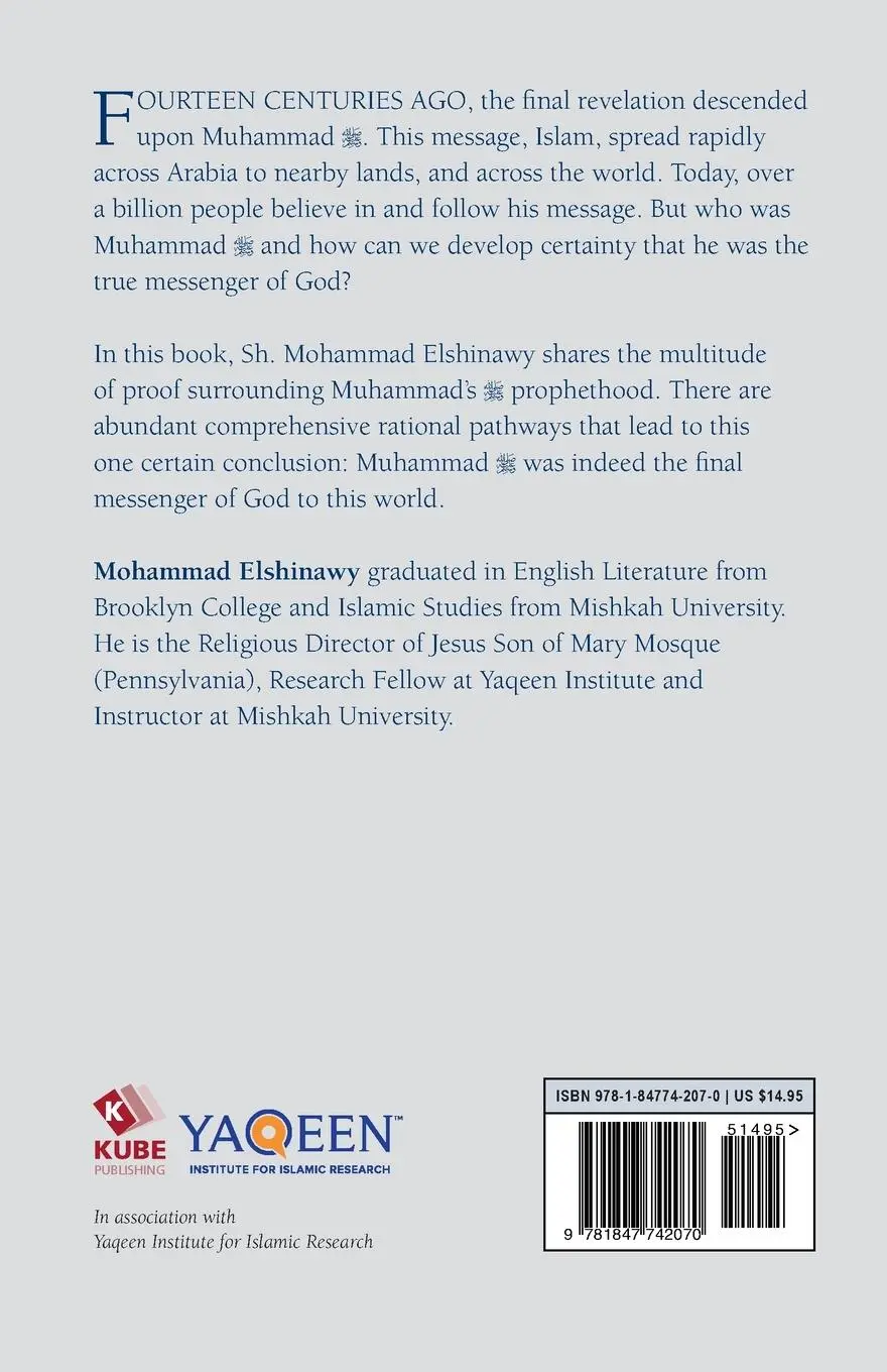 Rückseite: 9781847742070 | The Final Prophet | Proof of the Prophethood of Muhammad | Elshinawy