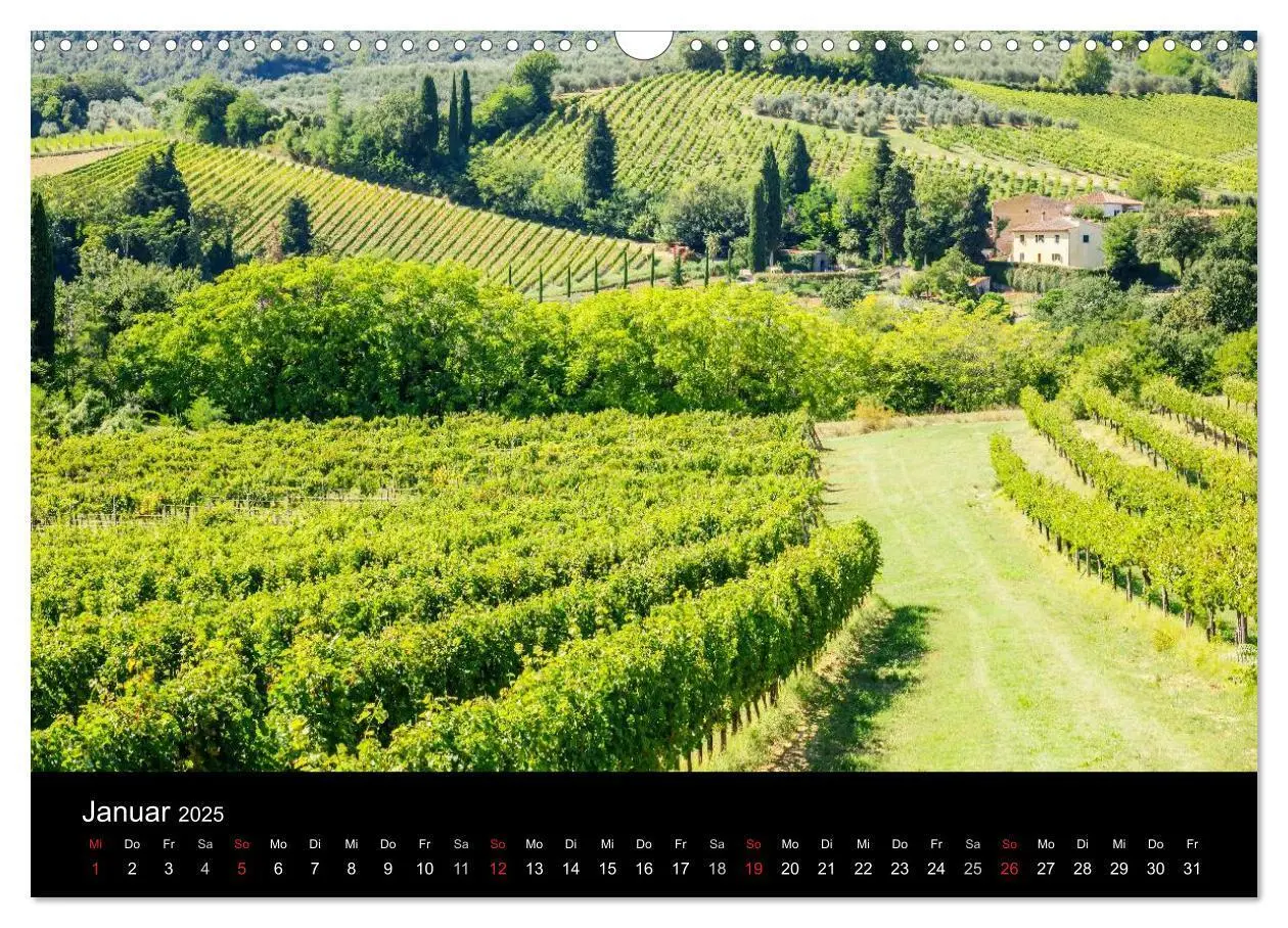 Bild: 9783435772070 | Toskana Landschaften (Wandkalender 2025 DIN A3 quer), CALVENDO...