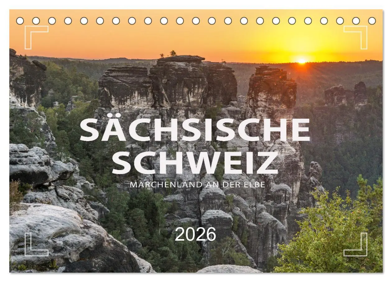 Cover: 9783457792070 | SÄCHSISCHE SCHWEIZ - Märchenland an der Elbe (Tischkalender 2026...