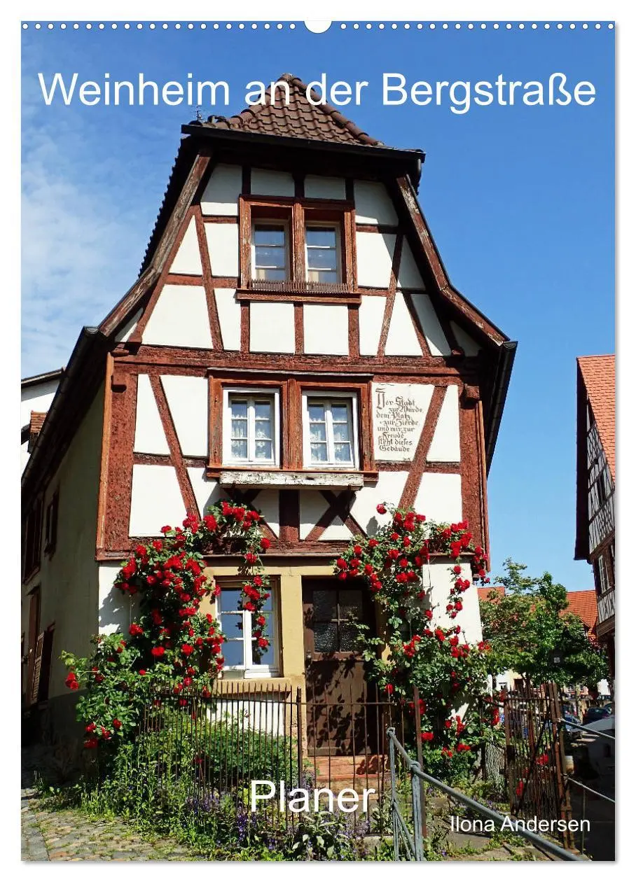 Cover: 9783516402070 | Weinheim an der Bergstraße Planer (Wandkalender 2026 DIN A2 hoch),...