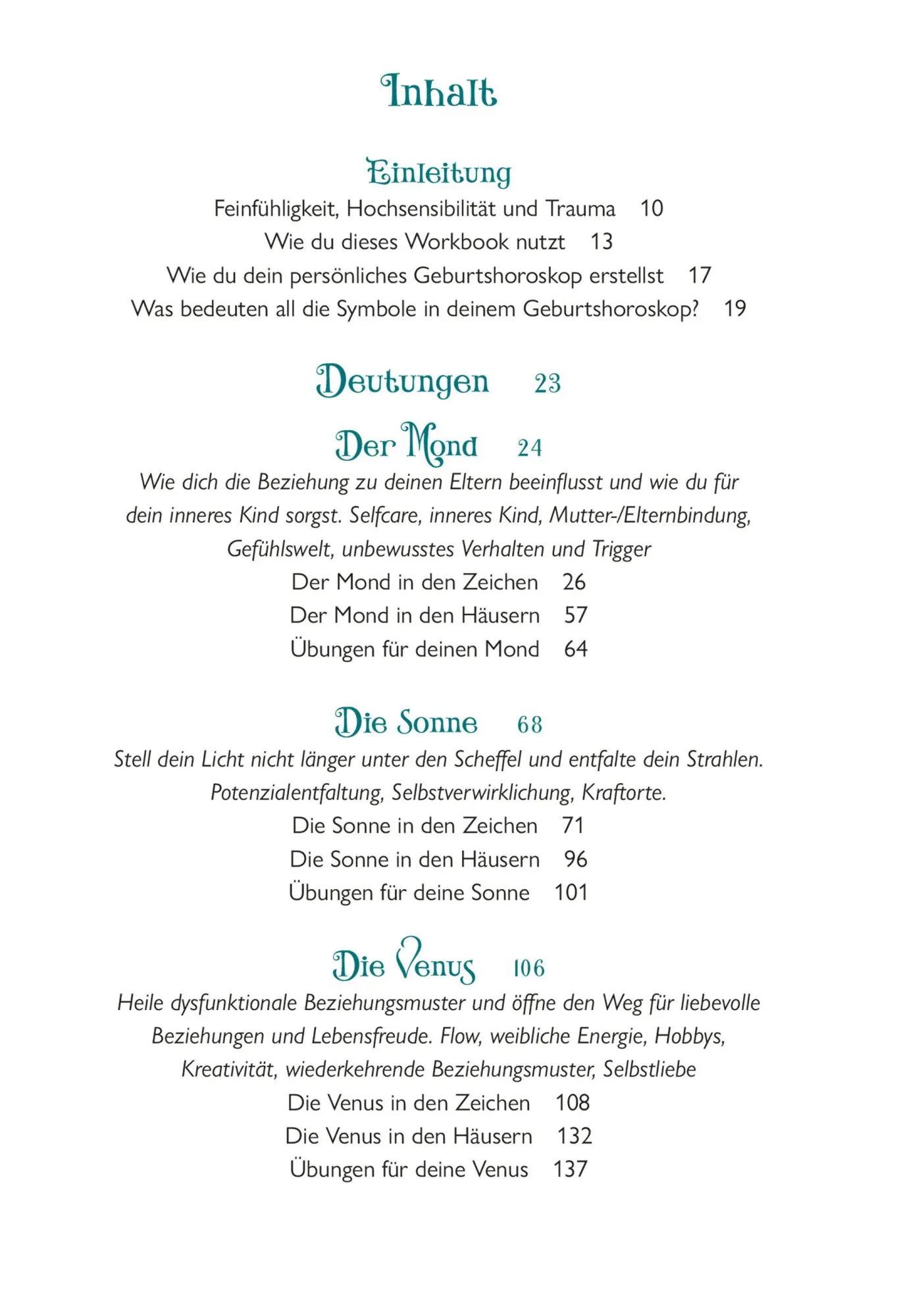 Bild: 9783868262070 | Sensitive Soul Workbook - Wie psychologische Astrologie dir deinen...