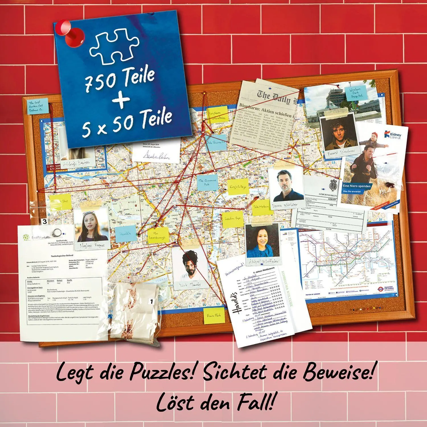 Bild: 4002051682170 | Murder Mystery Puzzle - Endstation Underground | Spiel | 682170 | 2022