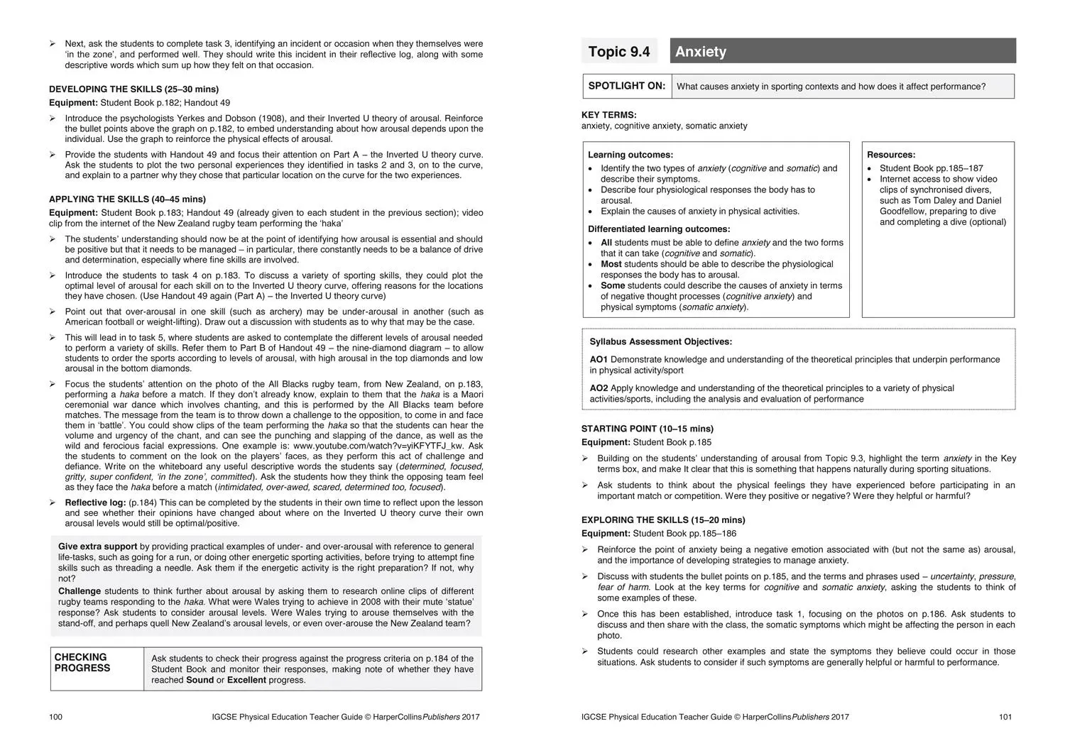 Bild: 9780008202170 | Cambridge Igcse(tm) Physical Education Teacher's Guide | Leon Fraser