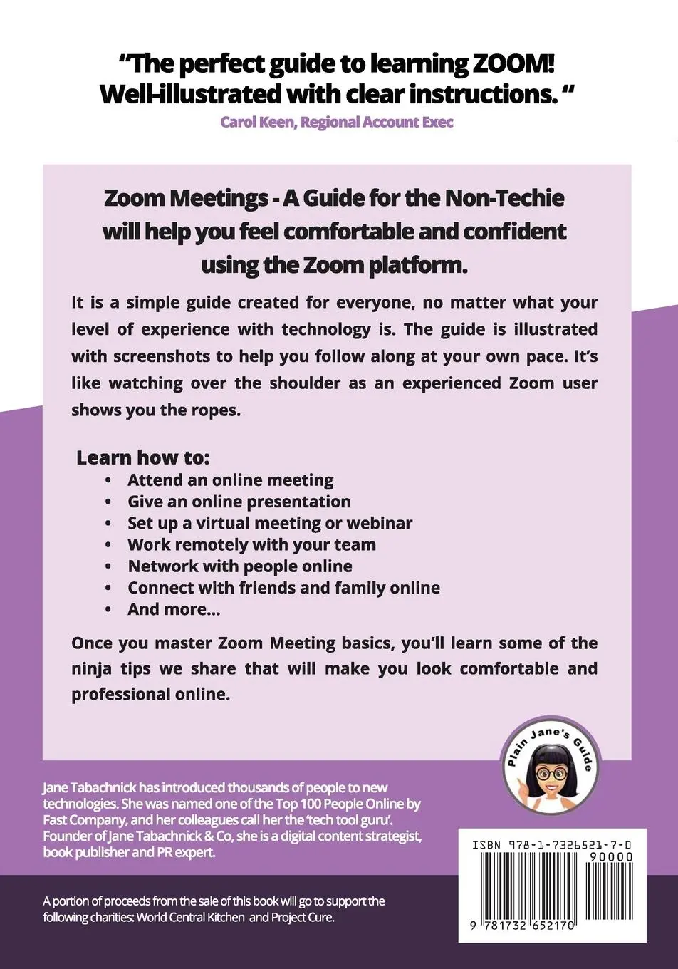 Rückseite: 9781732652170 | ZOOM MEETINGS | A Guide for the Non-Techie | Jane Tabachnick | Buch