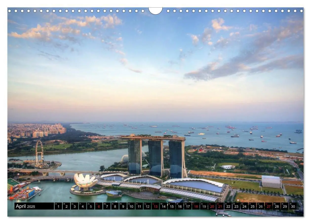 Bild: 9783435522170 | Singapur - Einzigartige Skylines (Wandkalender 2025 DIN A3 quer),...