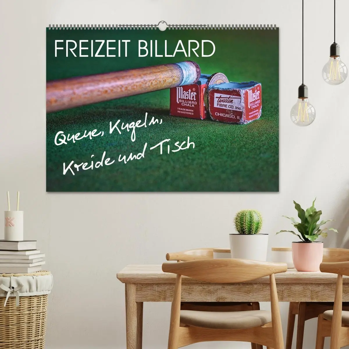 Bild: 9783457782170 | Freizeit Billard - Queue, Kugeln, Kreide und Tisch (Wandkalender...