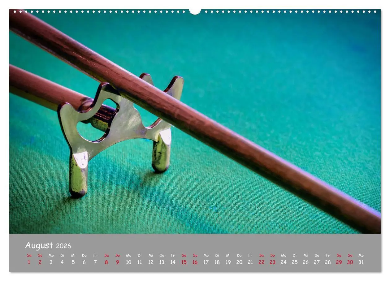 Bild: 9783457782170 | Freizeit Billard - Queue, Kugeln, Kreide und Tisch (Wandkalender...