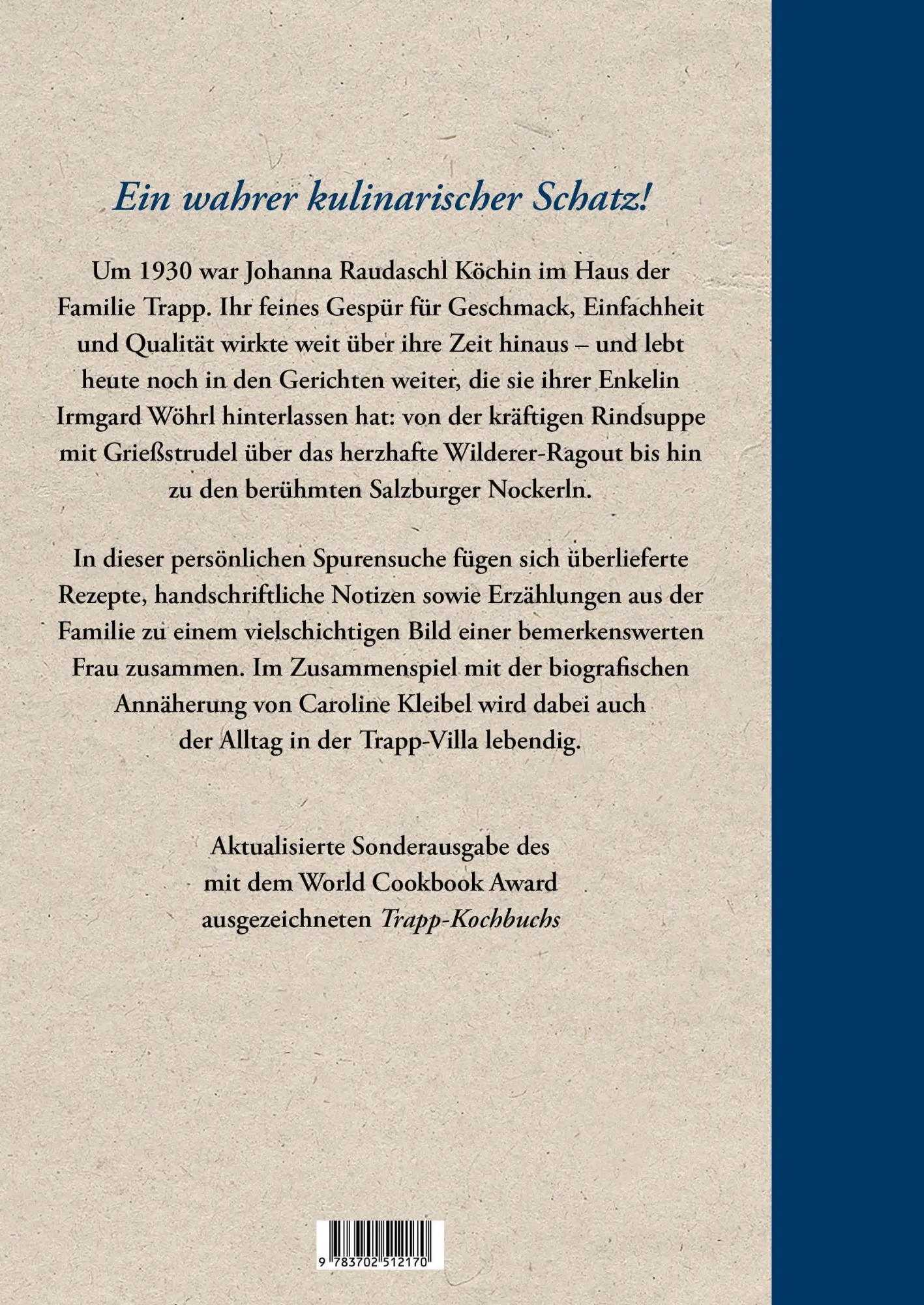 Bild: 9783702512170 | Aus der Küche der Familie Trapp | Irmgard Wöhrl | Taschenbuch | 120 S.