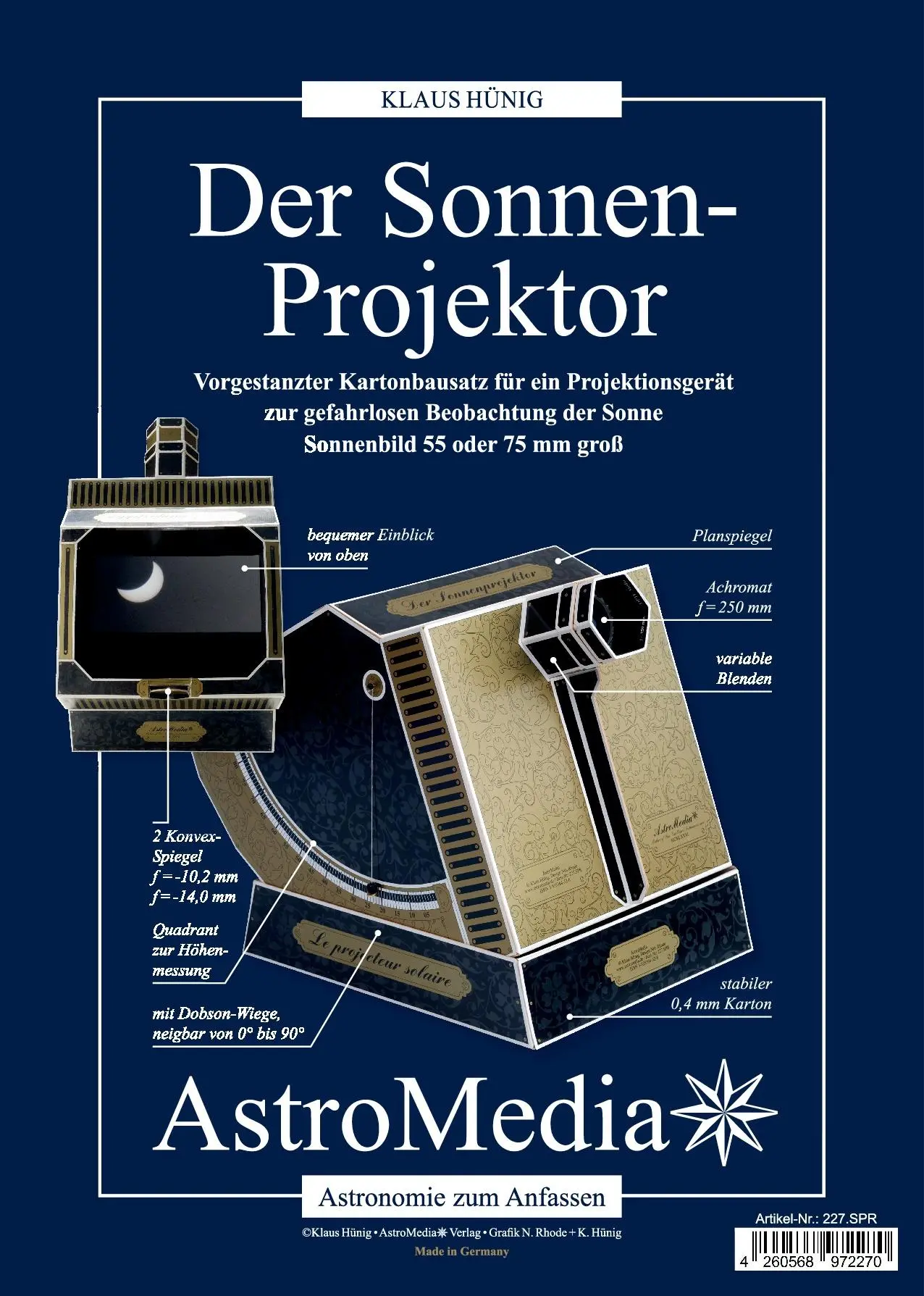 Cover: 4260568972270 | Der Sonnen-Projektor | Klaus Hünig | Deutsch | 2019 | AstroMedia GmbH