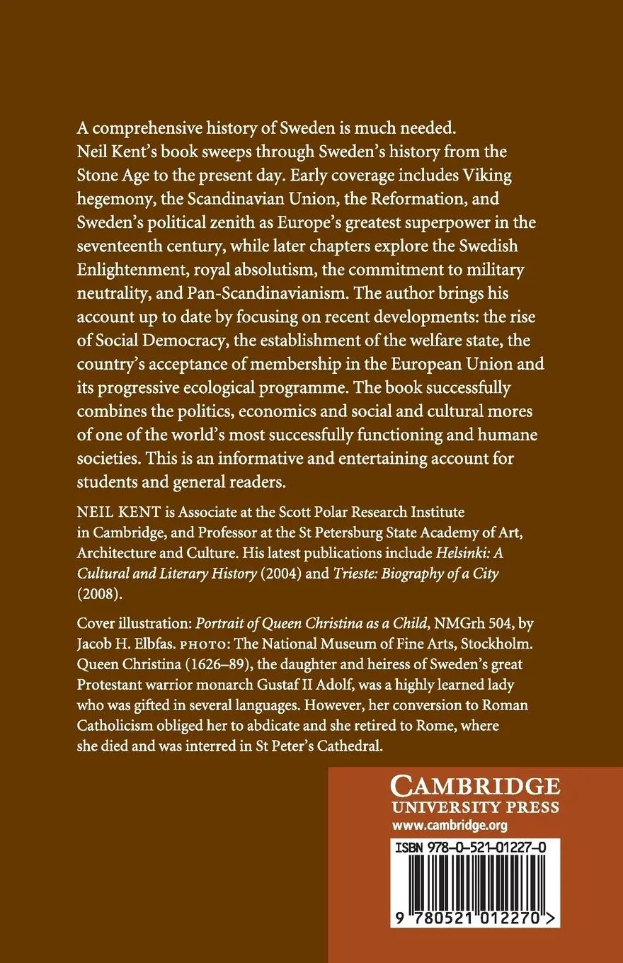 Rückseite: 9780521012270 | A Concise History of Sweden | Neil Kent | Taschenbuch | Paperback
