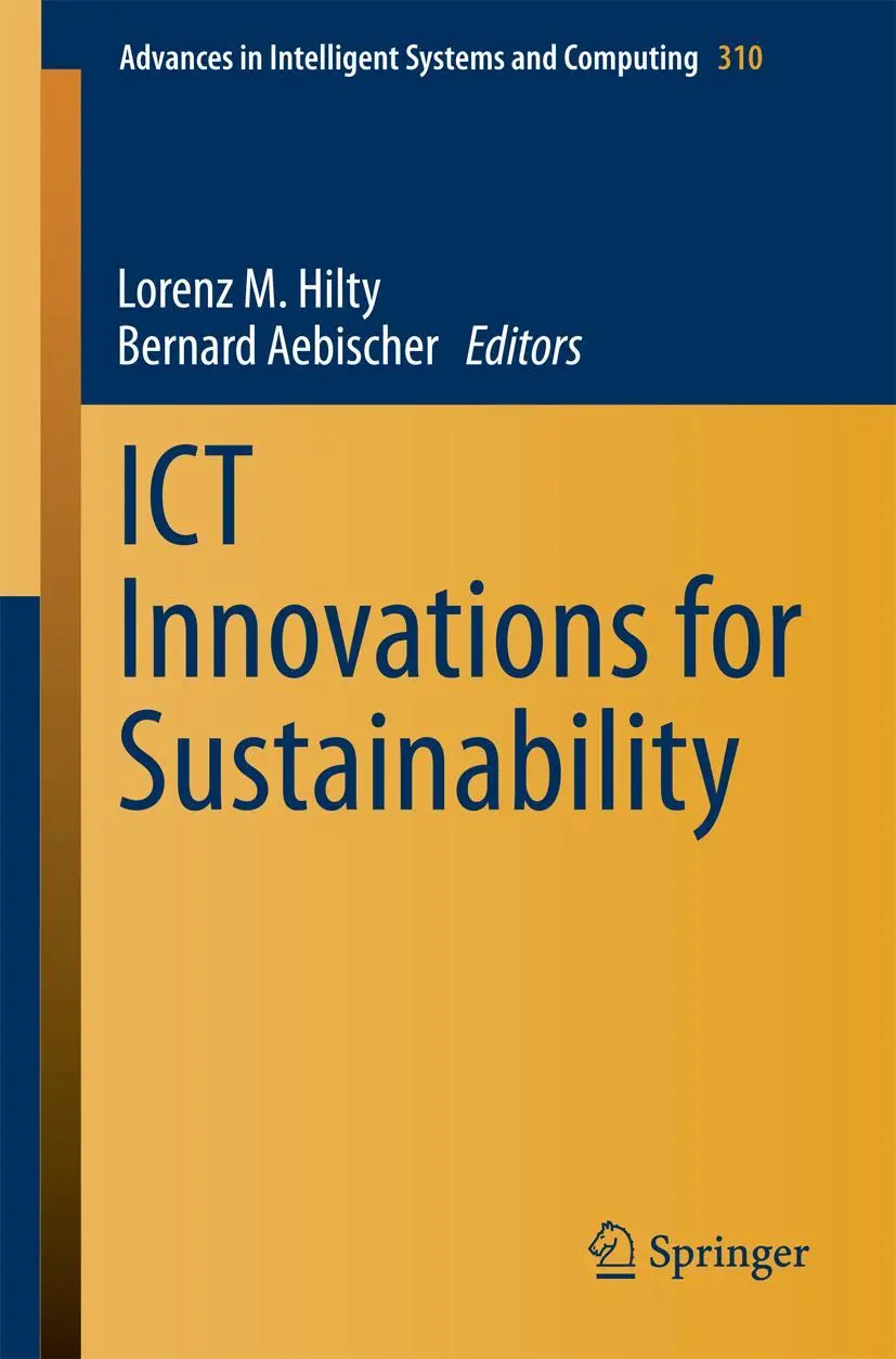 Cover: 9783319092270 | ICT Innovations for Sustainability | Bernard Aebischer (u. a.) | Buch