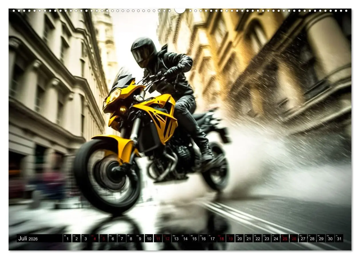 Bild: 9783457532270 | Motorrad Speed (Wandkalender 2026 DIN A2 quer), CALVENDO...