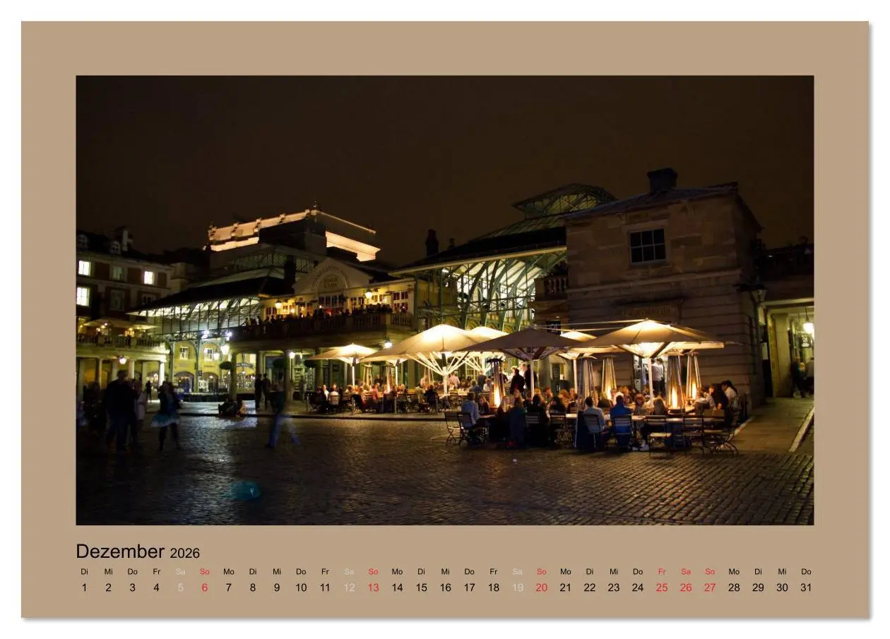 Bild: 9783516172270 | London (Tischkalender 2026 DIN A5 quer), CALVENDO Monatskalender