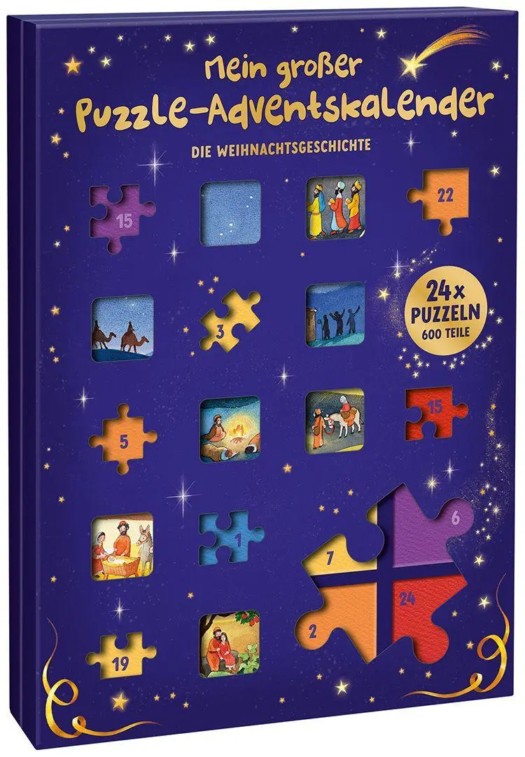 Cover: 4280000572370 | Mein großer Puzzle-Adventskalender - Die Weihnachtsgeschichte | Nagel