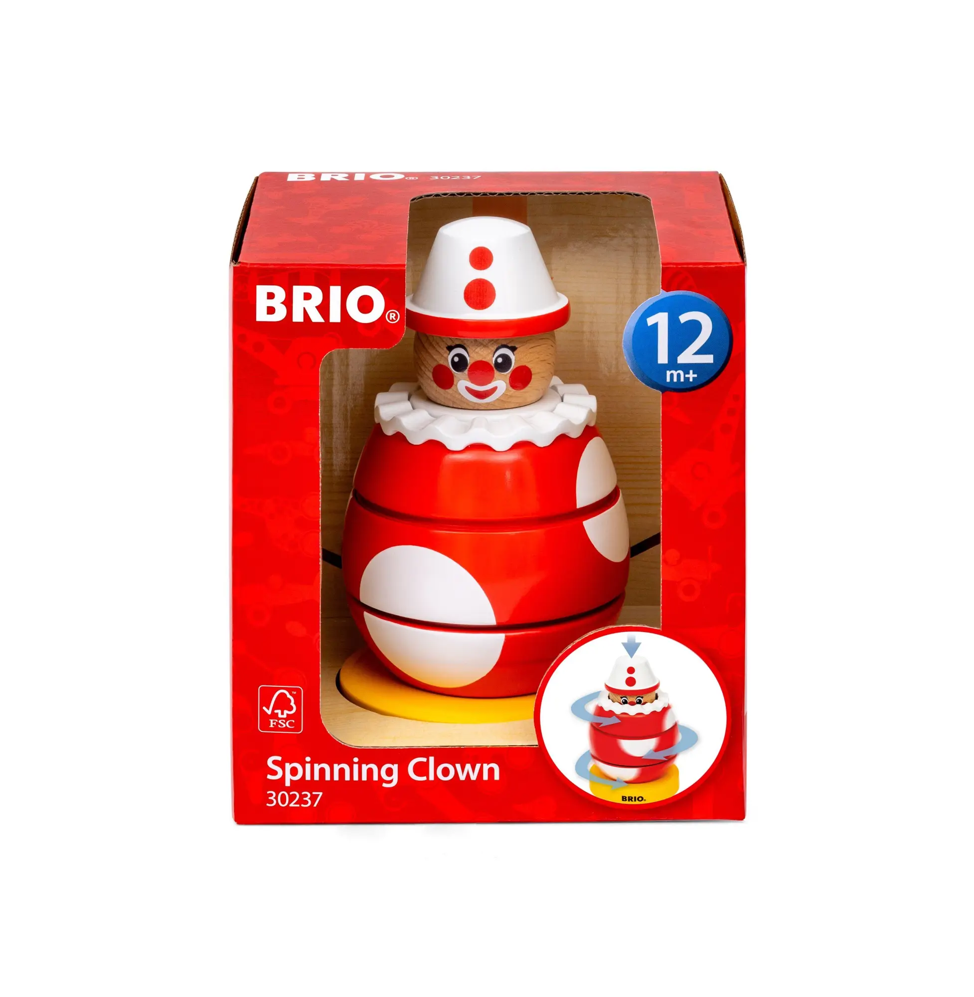 Cover: 7312350302370 | BRIO Infant/ Toddler - Drück- &amp; Dreh-Clown | Spiel | Infant/ Toddler