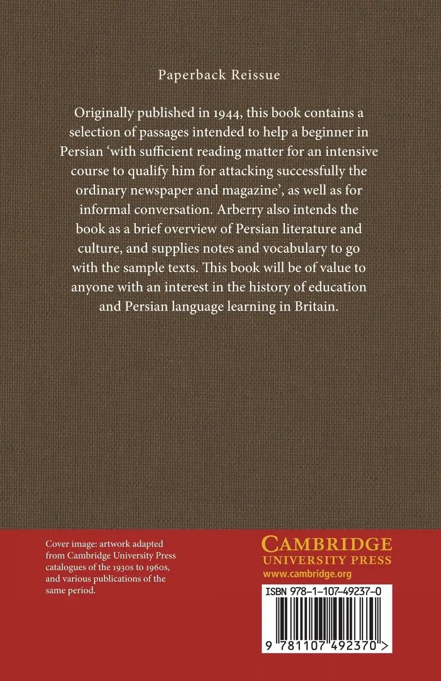 Rückseite: 9781107492370 | Modern Persian Reader | A. J. Arberry | Taschenbuch | Englisch | 2014