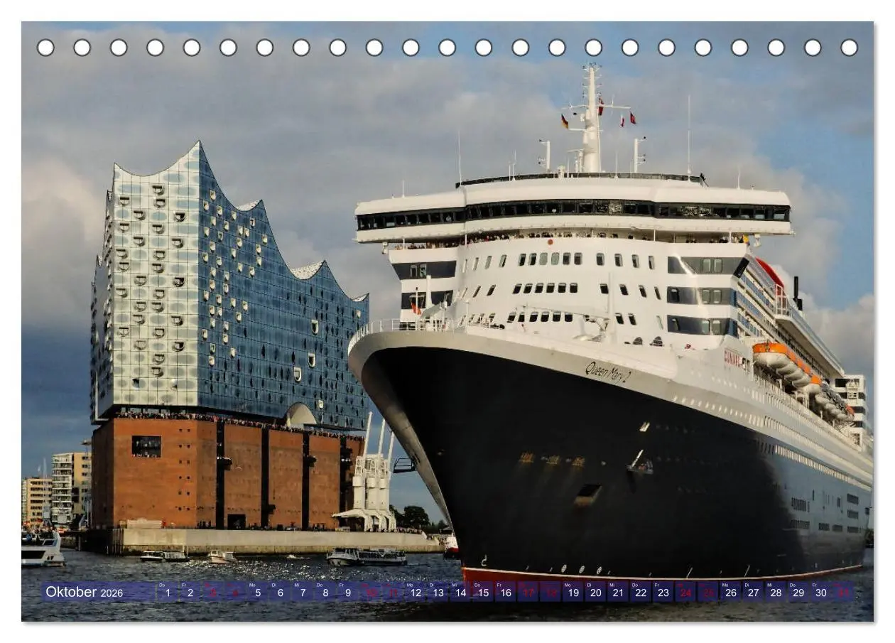 Bild: 9783457762370 | Kreuzfahrtschiffe zu Gast in Hamburg (Tischkalender 2026 DIN A5...