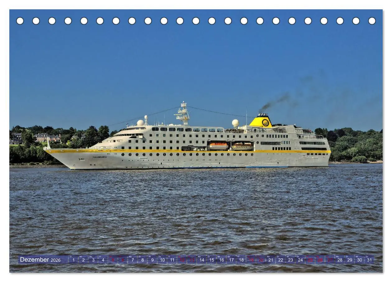 Bild: 9783457762370 | Kreuzfahrtschiffe zu Gast in Hamburg (Tischkalender 2026 DIN A5...