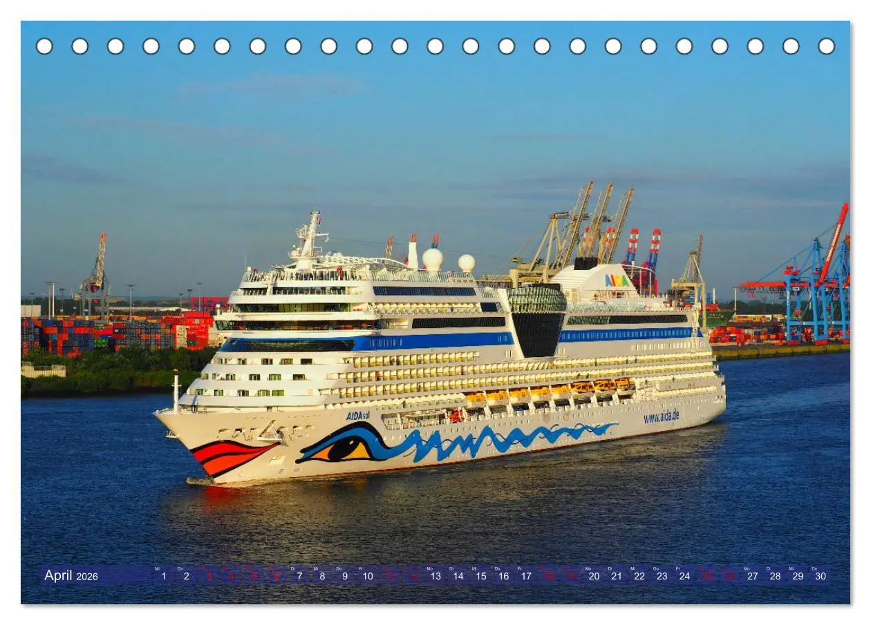 Bild: 9783457762370 | Kreuzfahrtschiffe zu Gast in Hamburg (Tischkalender 2026 DIN A5...