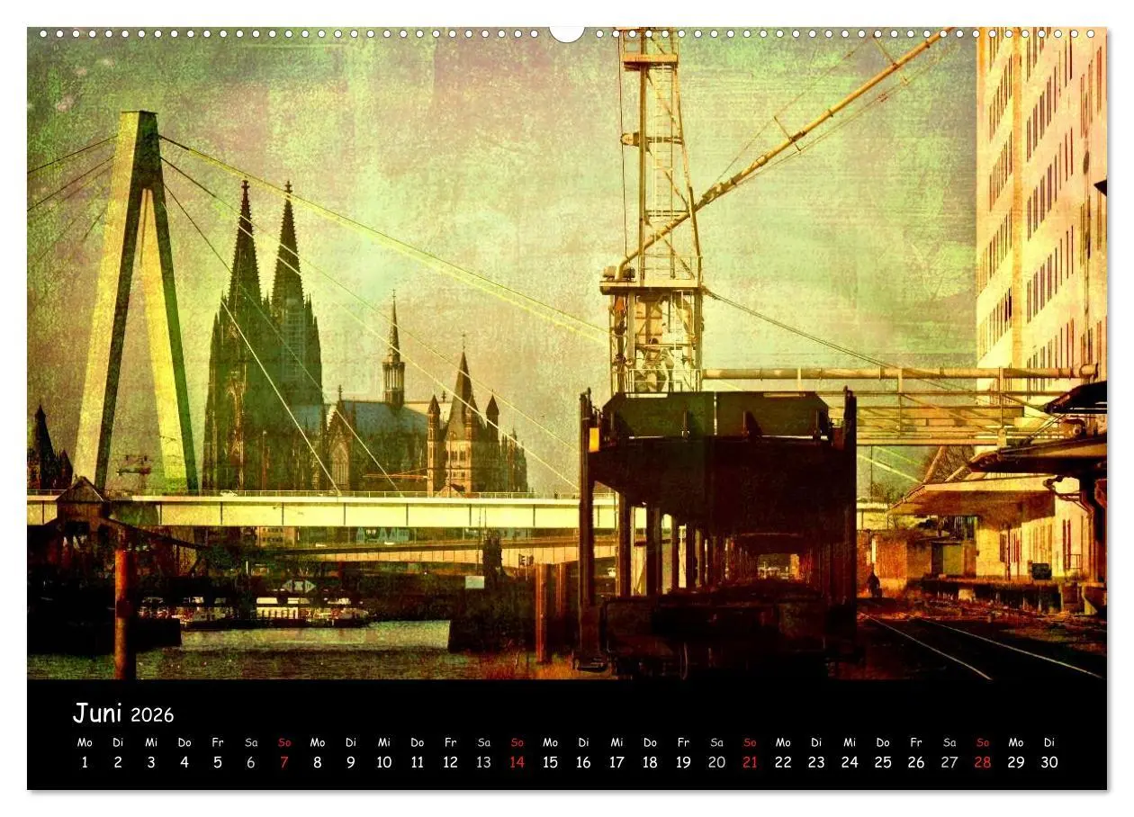 Bild: 9783516232370 | Köln (hochwertiger Premium Wandkalender 2026 DIN A2 quer),...