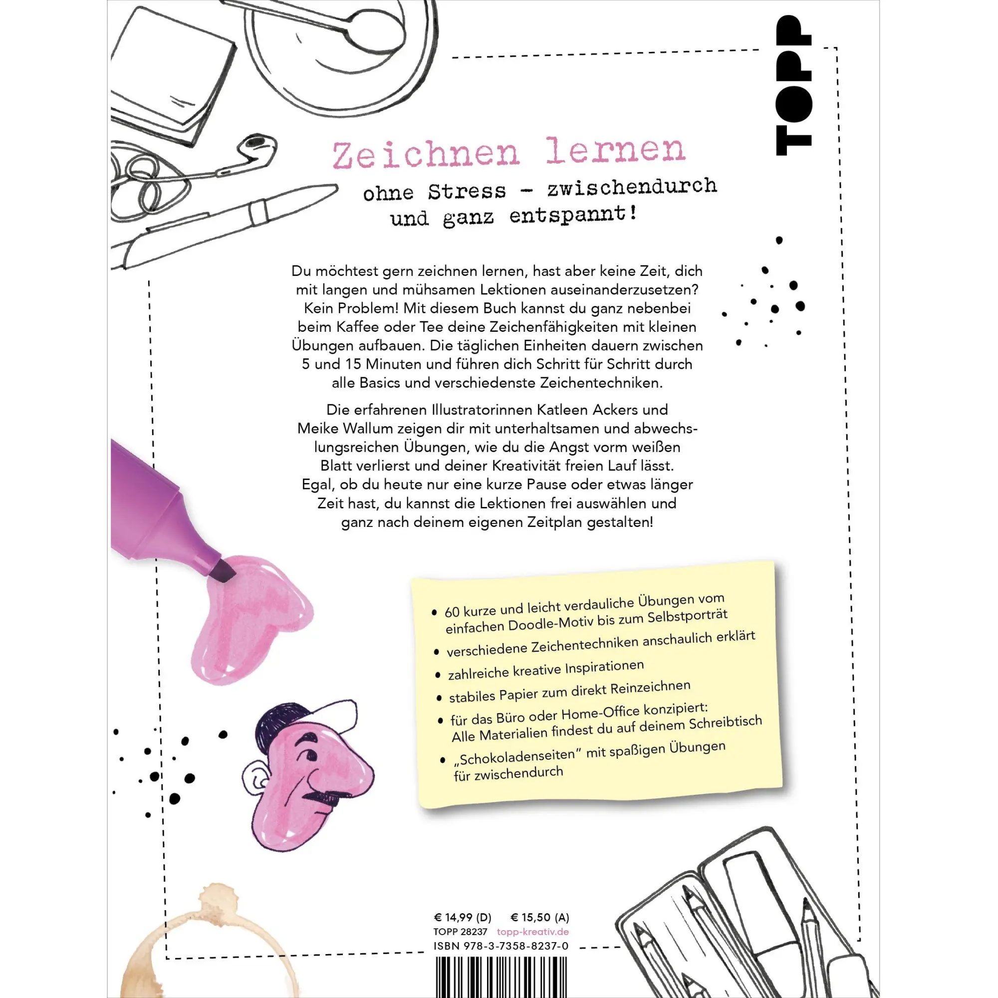Bild: 9783735882370 | Zeichnen lernen in der Kaffeepause | Katleen Ackers (u. a.) | Buch