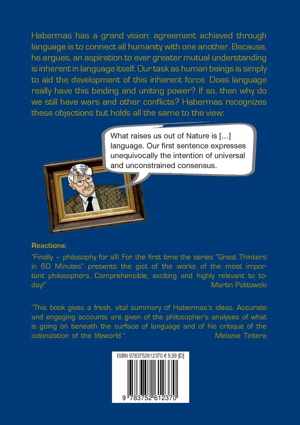 Rückseite: 9783752612370 | Habermas in 60 Minutes | Great Thinkers in 60 Minutes | Ziegler | Buch