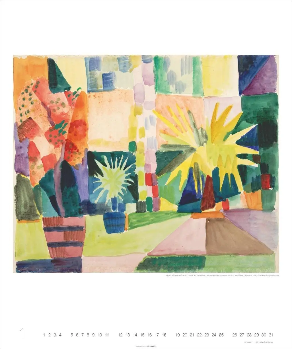 Bild: 9783839902370 | August Macke Edition Kalender 2026 | August Macke | Kalender | 14 S.
